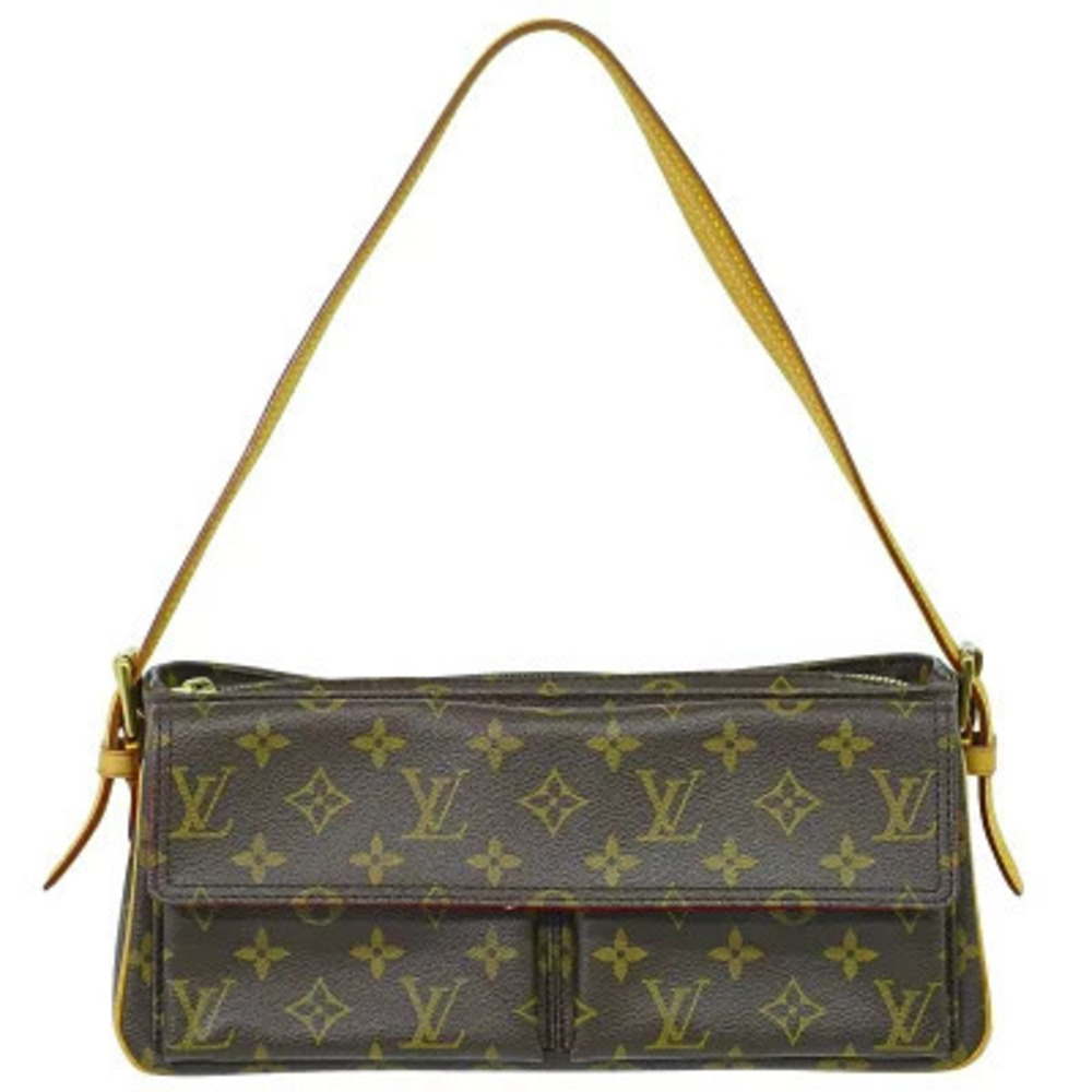 Louis Vuitton LV Viva Cite Monogram 2Way Shoulder Bag Canvas Leather Brown